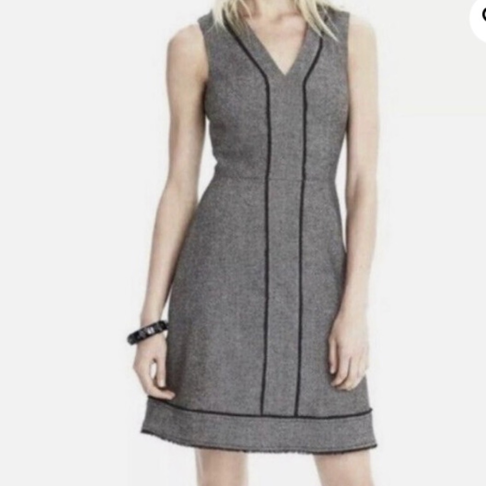 Banana Republic Sleeveless Herringbone Sheath Dress Size 0